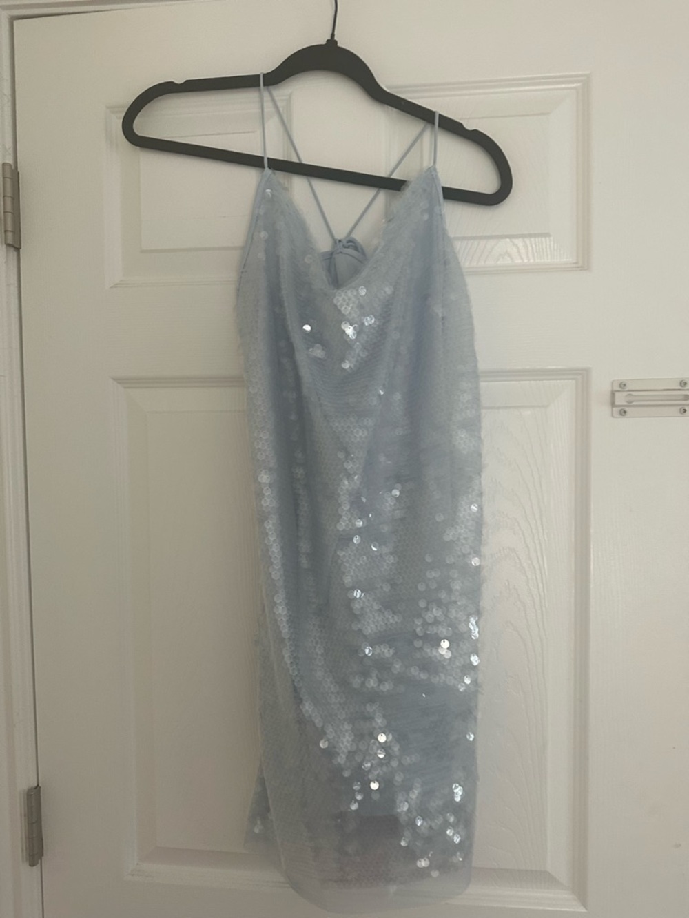 Wild Fable Pale Blue Sequin Slip Dress
